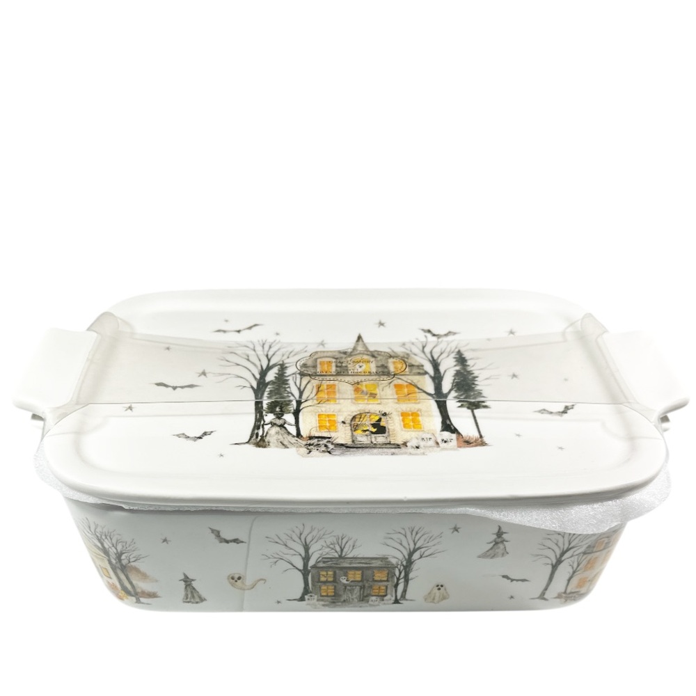 NEW Grace Pantry HAUNTED HOUSE HALLOWEEN 3 in 1 LIDDED BAKER
